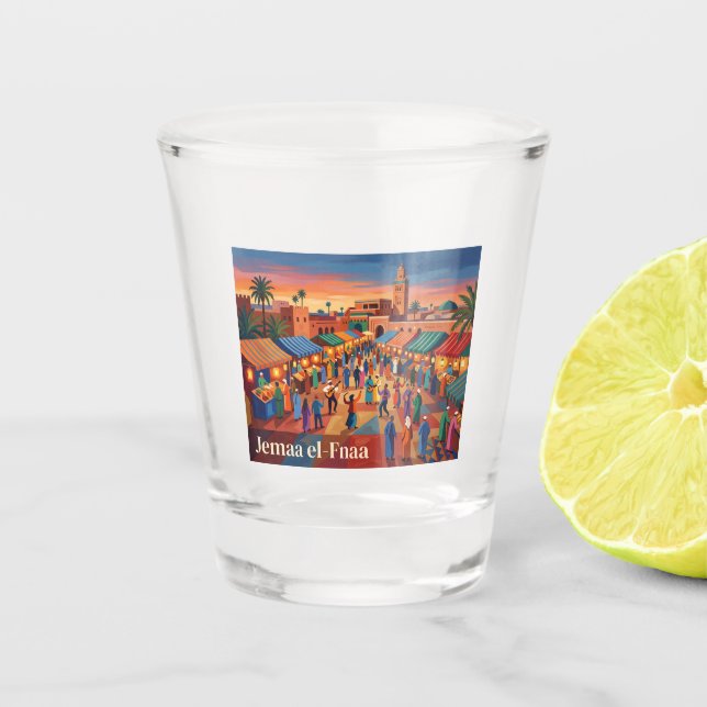 Copo De Shot Jemaa el-Fnaa Marrocos (Frente)