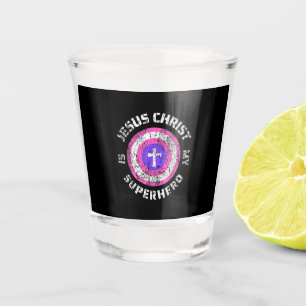 Copo De Shot Jesus Cristo é meu super-herói Jesus