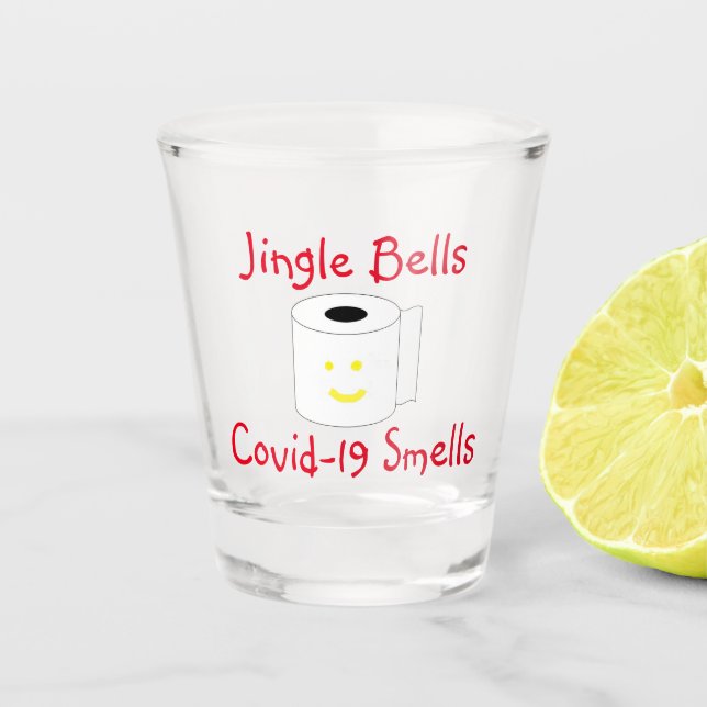 Copo De Shot Jingle Bells Covid-19 Cheiros (Frente)
