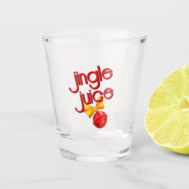 Copo De Shot Jingle Juice Engraçado Natal (Frente)