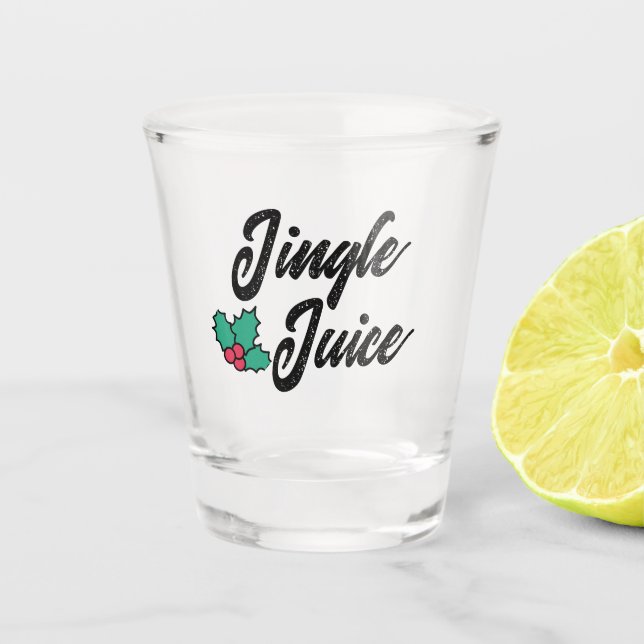 Copo De Shot Jingle Juice - Funny Christmas Drinking Humor  (Frente)