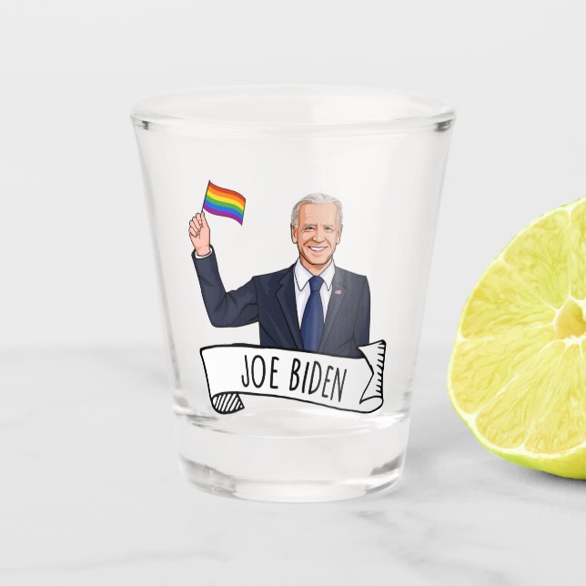 Copo De Shot Joe Biden Pride (Frente)
