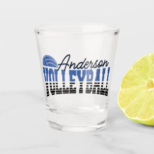 Copo De Shot Jogador de Volei Personalizado ADD NOME Equipe Cam