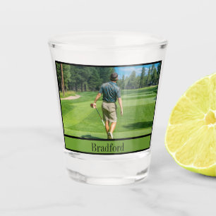 Copo De Shot Jogadores de golfe Pai de foto e nome Avô etc