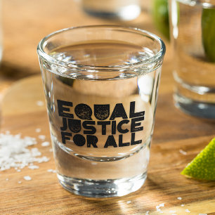 Copo De Shot Justiça Igual Para Todos - Vidro De Atirado