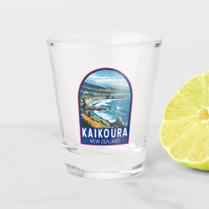 Copo De Shot Kaikoura Nova Zelândia Viagem Art Vintage