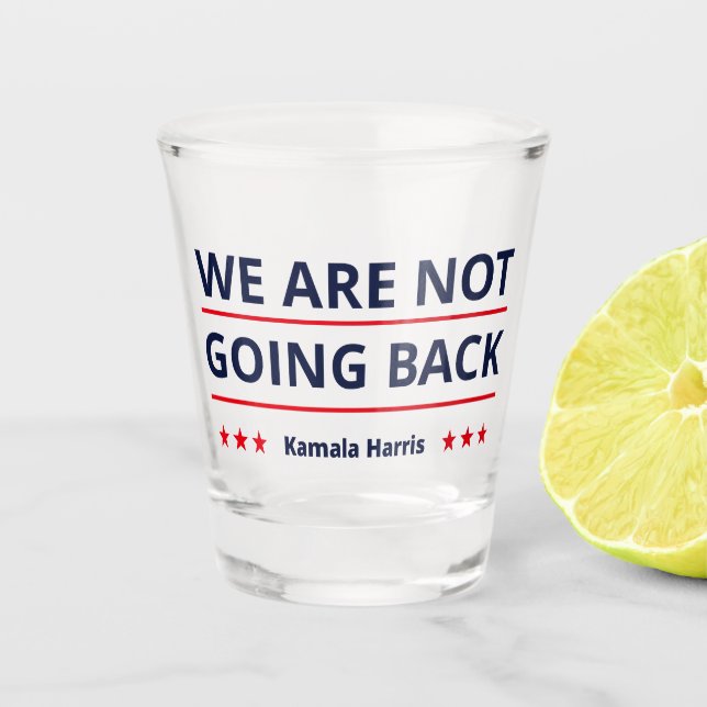 Copo De Shot Kamala Harris - Não Voltaremos A II (Frente)