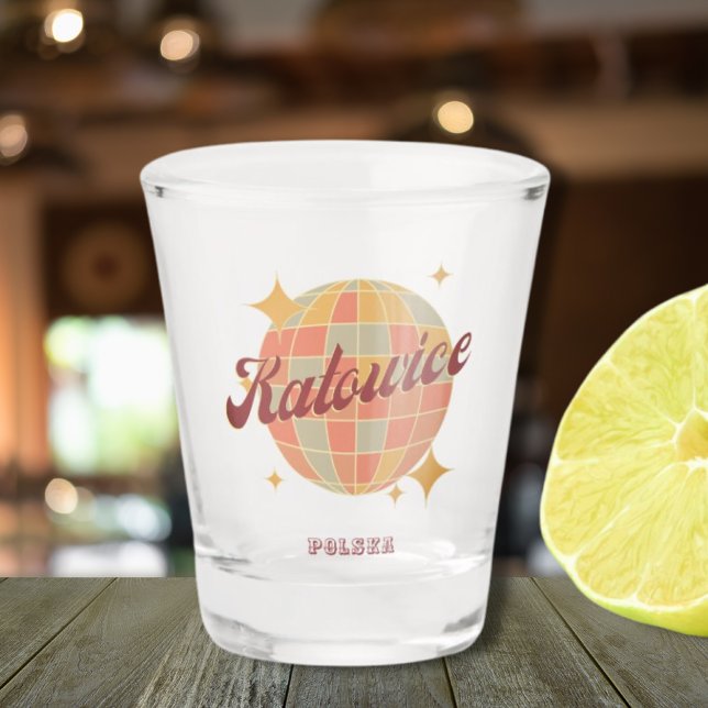 Copo De Shot Katowice City Polônia Retro Vintage (Criador carregado)