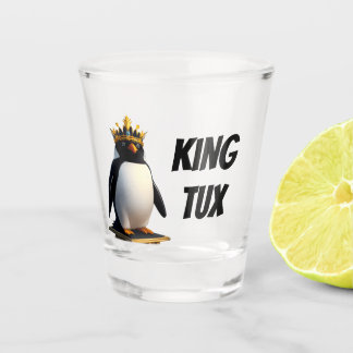 Copo De Shot King Tux Linux Penguin Shot Glass