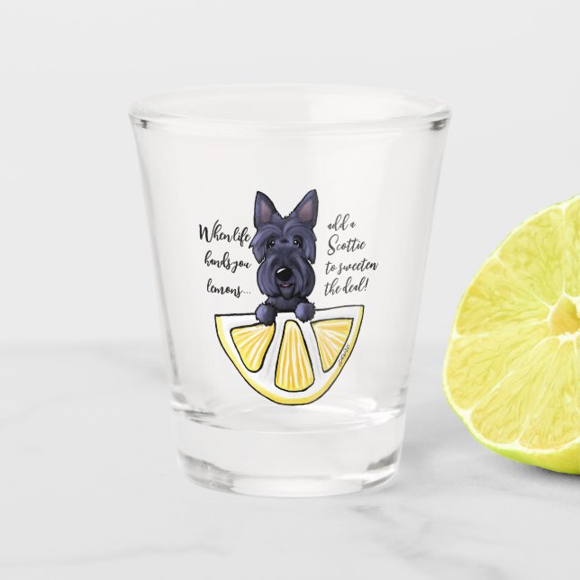 Copo De Shot KiniArt Scottie Life Lemons (Frente)
