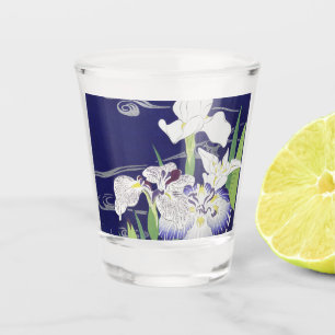 Copo De Shot Kogyo Tsukioka Irises,Arte Flor Japonesa