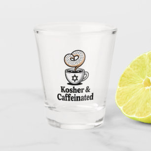 Copo De Shot Kosher e Cafeinado Cafeína Café Judeu Hanukkah