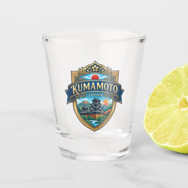 Copo De Shot Kumamoto Japão (Frente)