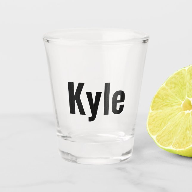Copo De Shot Kyle Mens Name, (Frente)