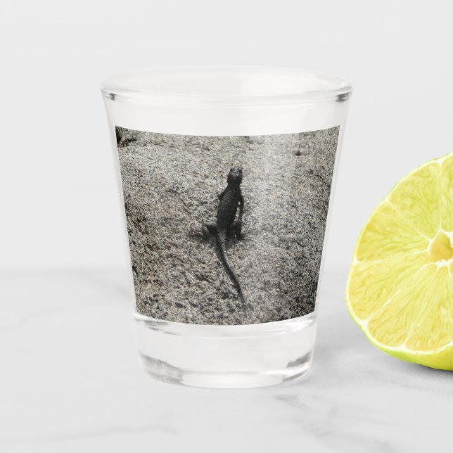 Copo De Shot Lagarto Preto (Frente)