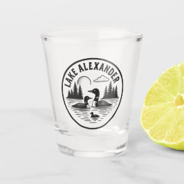 Copo De Shot Lago Alexander Loon Cabin Nature Scene