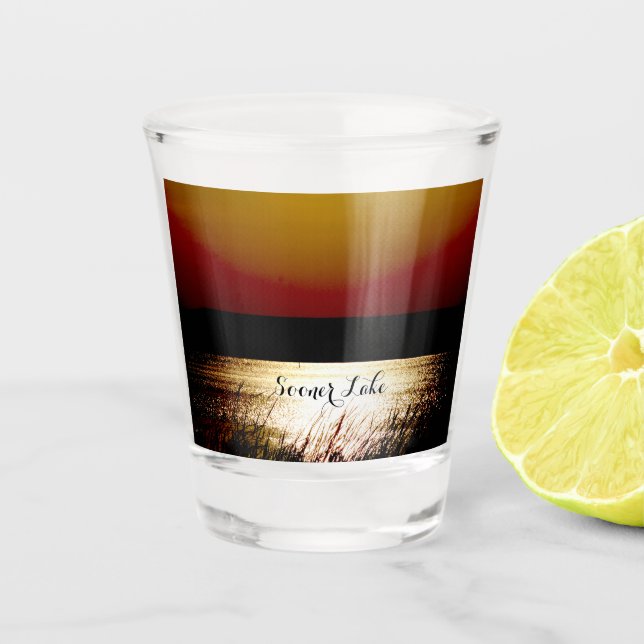 Copo De Shot Lago Mais Cedo (Frente)