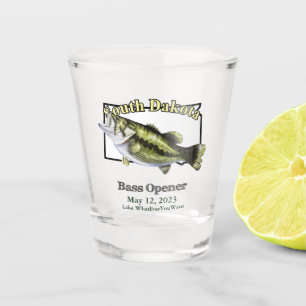 Copo De Shot Lago Personalizado/Dato Abre Bass de Dakota do Sul