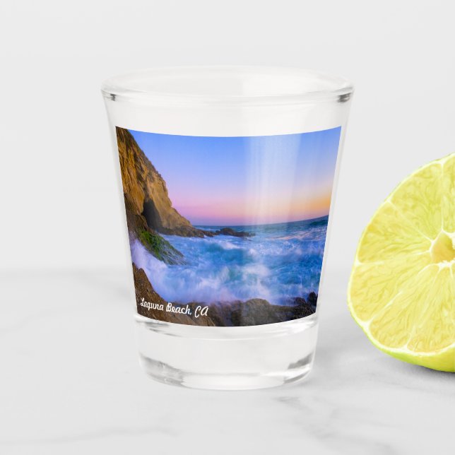 Copo De Shot Laguna Beach California Souvenir Shot Glass (Frente)