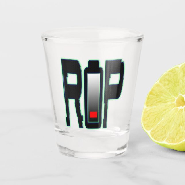 Copo De Shot Lâmpada de bateria RIP (Frente)