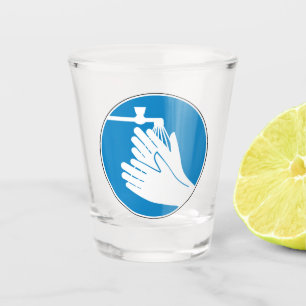 Copo De Shot Lave Suas Mãos