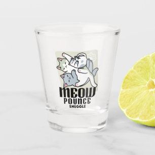 Copo De Shot Lazer - Design de Gatos Preguiçosos
