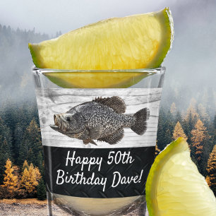 Copo De Shot Legal Crappie Pesca 50º Peixe Divertido Aniversári