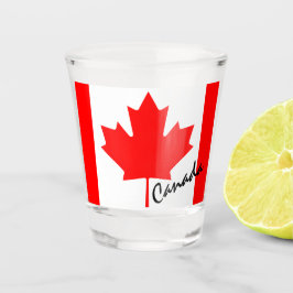 Copo De Shot Lembrança da Bandeira do Canadá Souvenir Folha de 