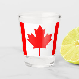 Copo De Shot Lembrança da Bandeira do Canadá Souvenir Folha de 