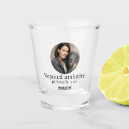 Copo De Shot Lembrança eterna personalizada com fotos
