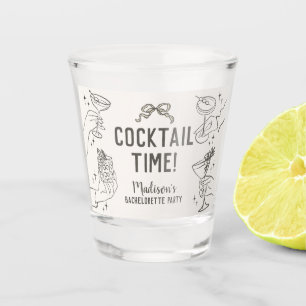 Copo De Shot Lembrancinhas de Despedida de Solteira Retro Festa