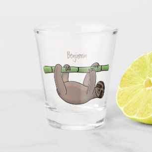 Copo De Shot Lenta sorridente e bonita na ilustração do desenho