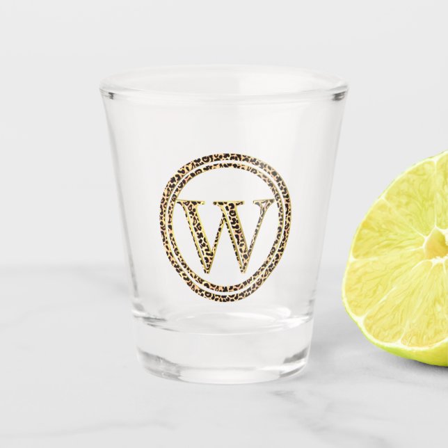 Copo De Shot Leopard W (Frente)