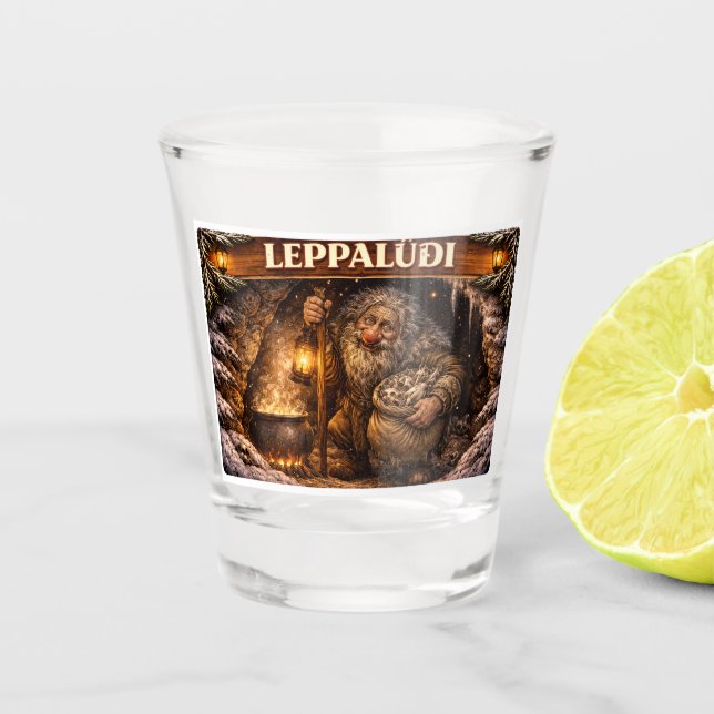 Copo De Shot Leppaludi islandês Yule Lad (Frente)