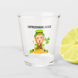 Copo De Shot Leprechaun Juice Funny Leprechaun e Shamrock