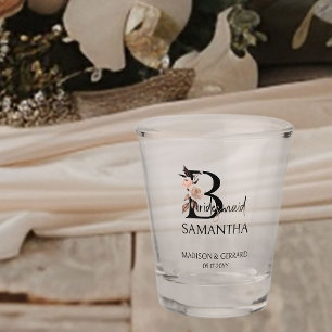 Copo De Shot Letra oral Neutra Bridesmaid Bridal Partido