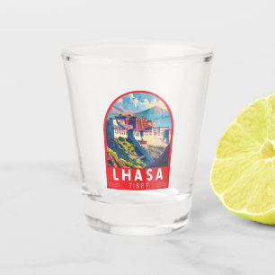 Copo De Shot Lhasa Tibet Viagem Art Vintage