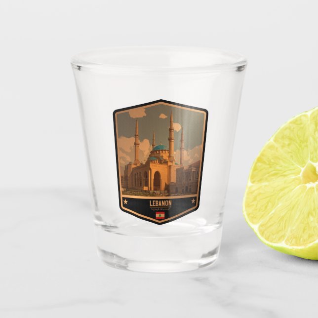 Copo De Shot Líbano (Frente)