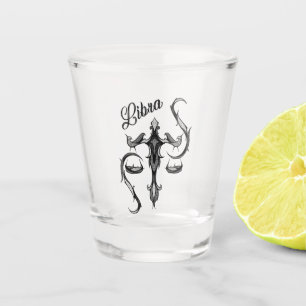 Copo De Shot Libra Zodiac - Símbolo Vidro