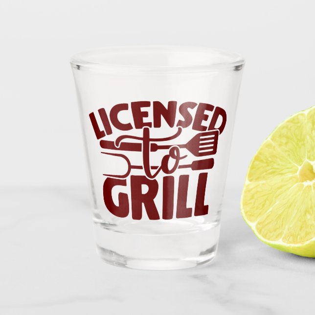 Copo De Shot Licenciado para Grill (Frente)