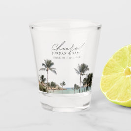 Copo De Shot Lihue Kauai Foto Casamento Favor Cheers Shot Glass