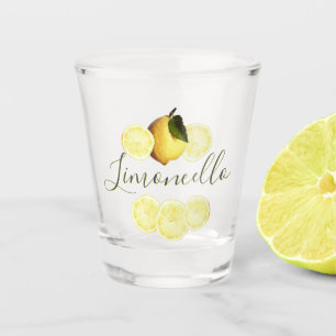 Copo De Shot Limão-Aquarela Limoncelo Elegante