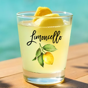 Copo De Shot Limão Limoncello Watercolor do Escopo