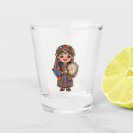 Copo De Shot Linda Kawaii Amazigh Berber Mulher