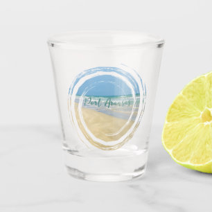 Copo De Shot Linda Lembrança de Viagem para a Praia de Port Ara