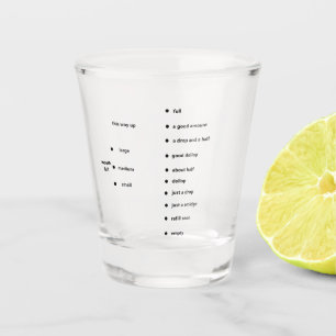 Copo De Shot linha de medida de diversão