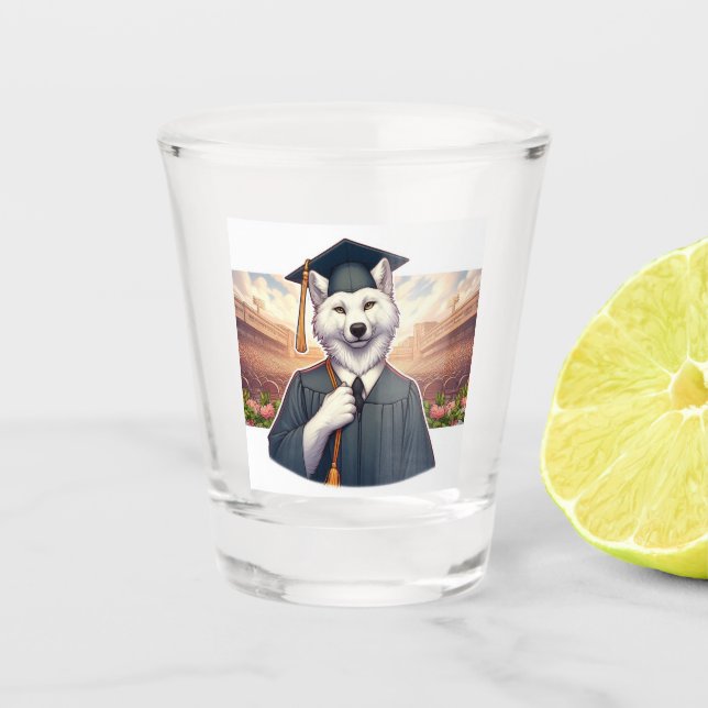 Copo De Shot Lobo Graduado (Frente)