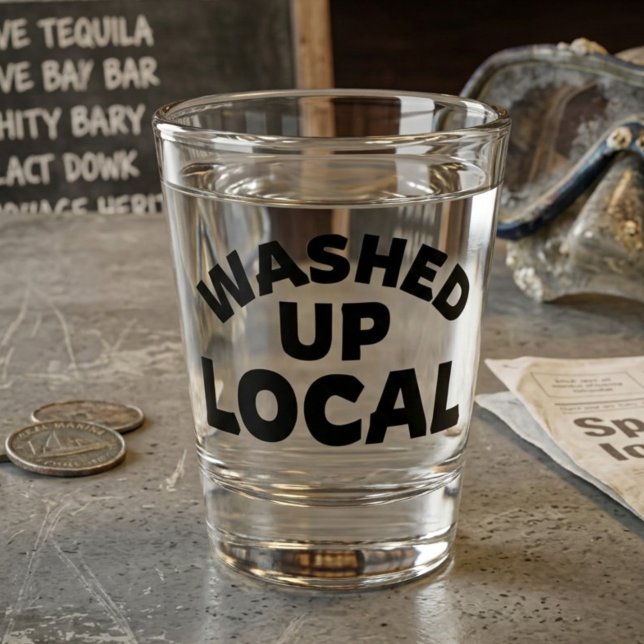 Copo De Shot Local Desprezado | Copo para Shot com Texto Engraç (Criador carregado)