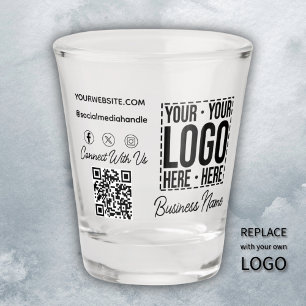 Copo De Shot Logotipo corporativo personalizado Empresa moderna