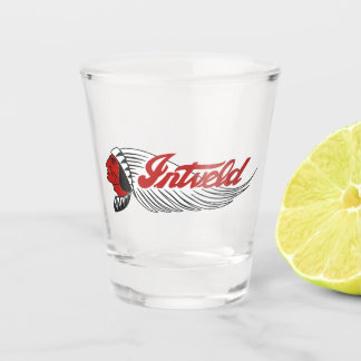 Copo De Shot Logotipo de Moto Antiga Branco